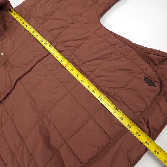 NEW Free People Pippa Packable Pullover Puffer Jacket Hoodie Brown Boho Gorpcore - Picture 5 of 10